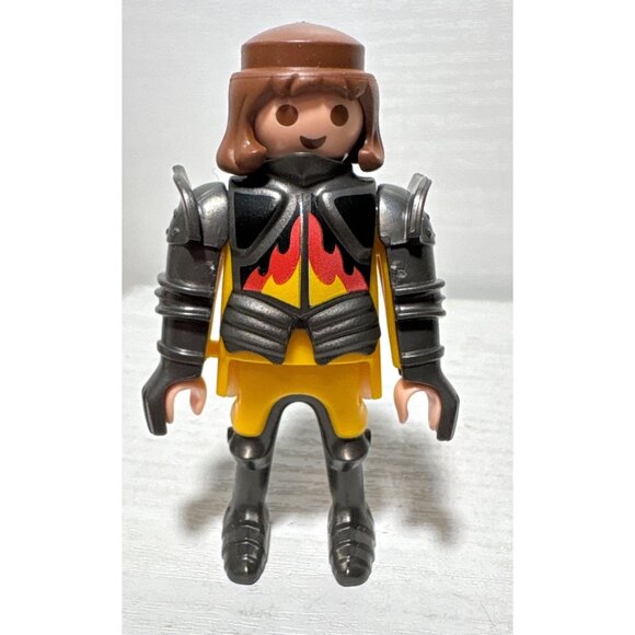 Playmobil Lot Of 2 Knight & Red Dragon Figures With Accessories - Picture 2 of 11